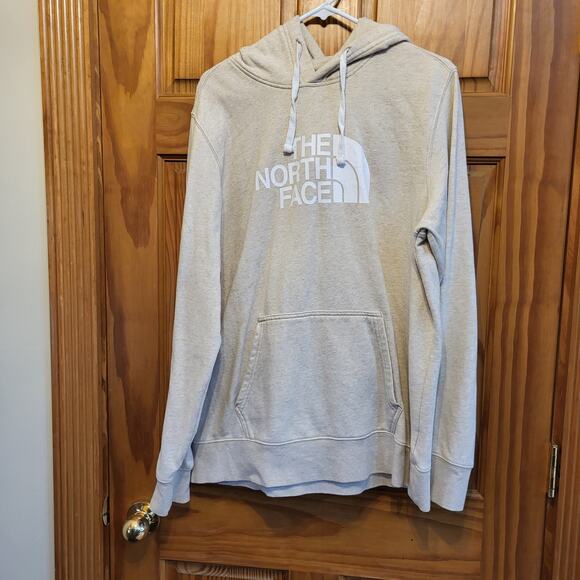 TNF the north face hoodie Cream  Mens size Large - Picture 1 of 4